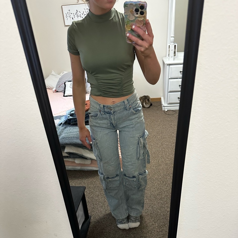 Collared Green Tee